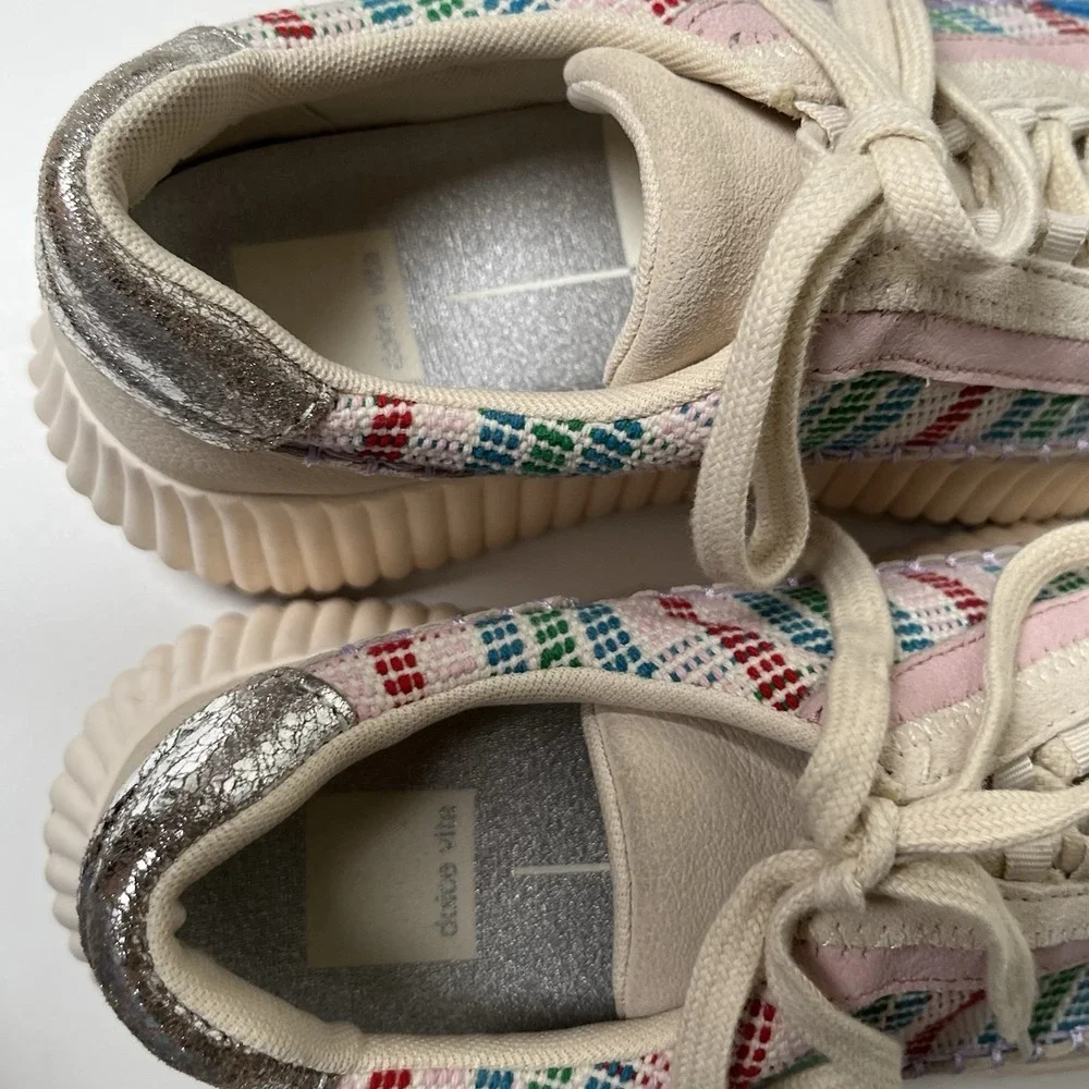 Dolce Vita Women's Dolen Multicolor Platform Sneakers Woven Sz 8 Thick Comfort‎
